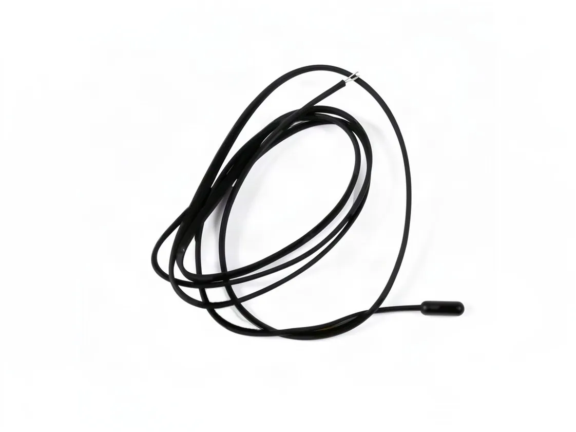 Luchtregelingsvoeler voor pelletkachel-ketel Type NTC 10K met TPE-bol. Lengte 1000mm, onderdeelnummer JY-030998