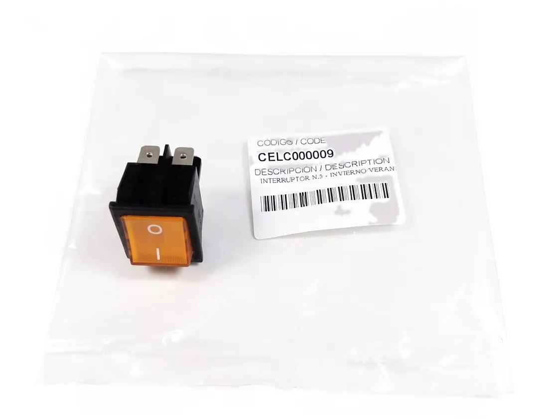 Schalter Domusa Elektro-Heizkessel Winter Sommer (22 x 30mm), Teilenummer CELC000009