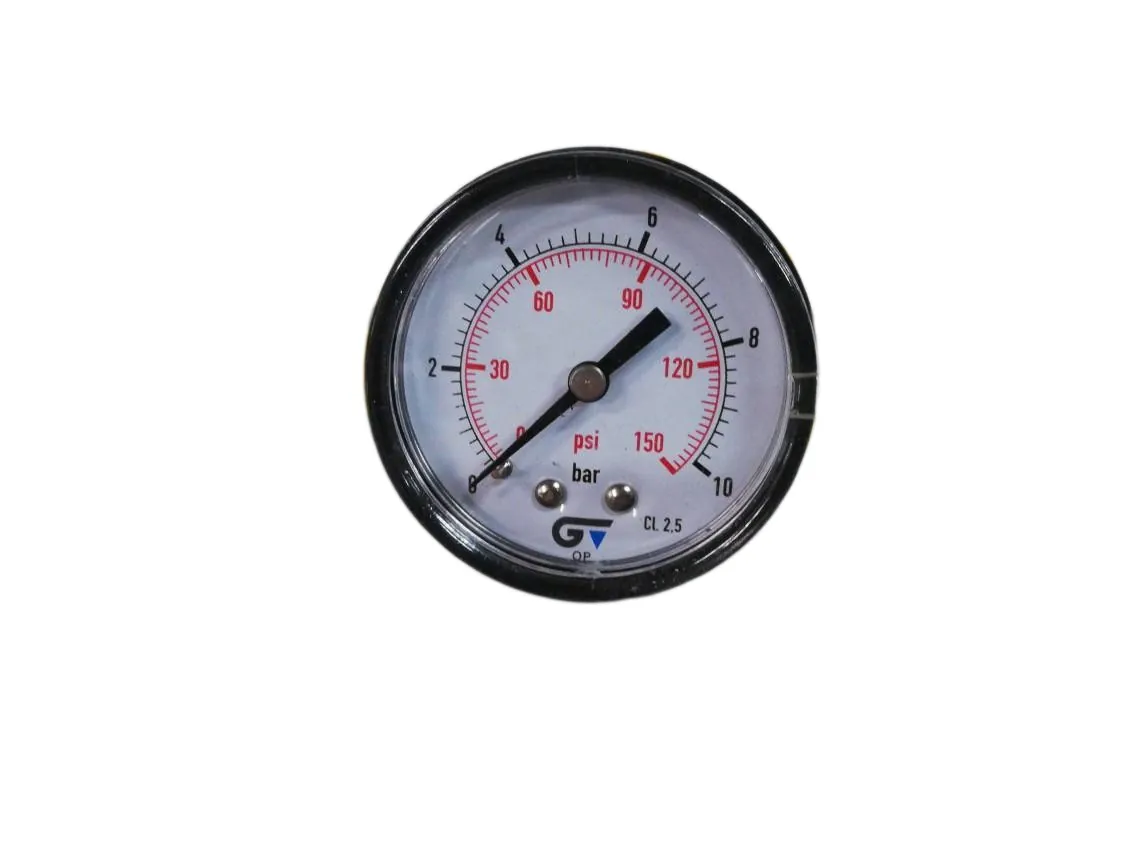 Pressure gauge 0-10 bar 1/4M rear, part number FN-004650