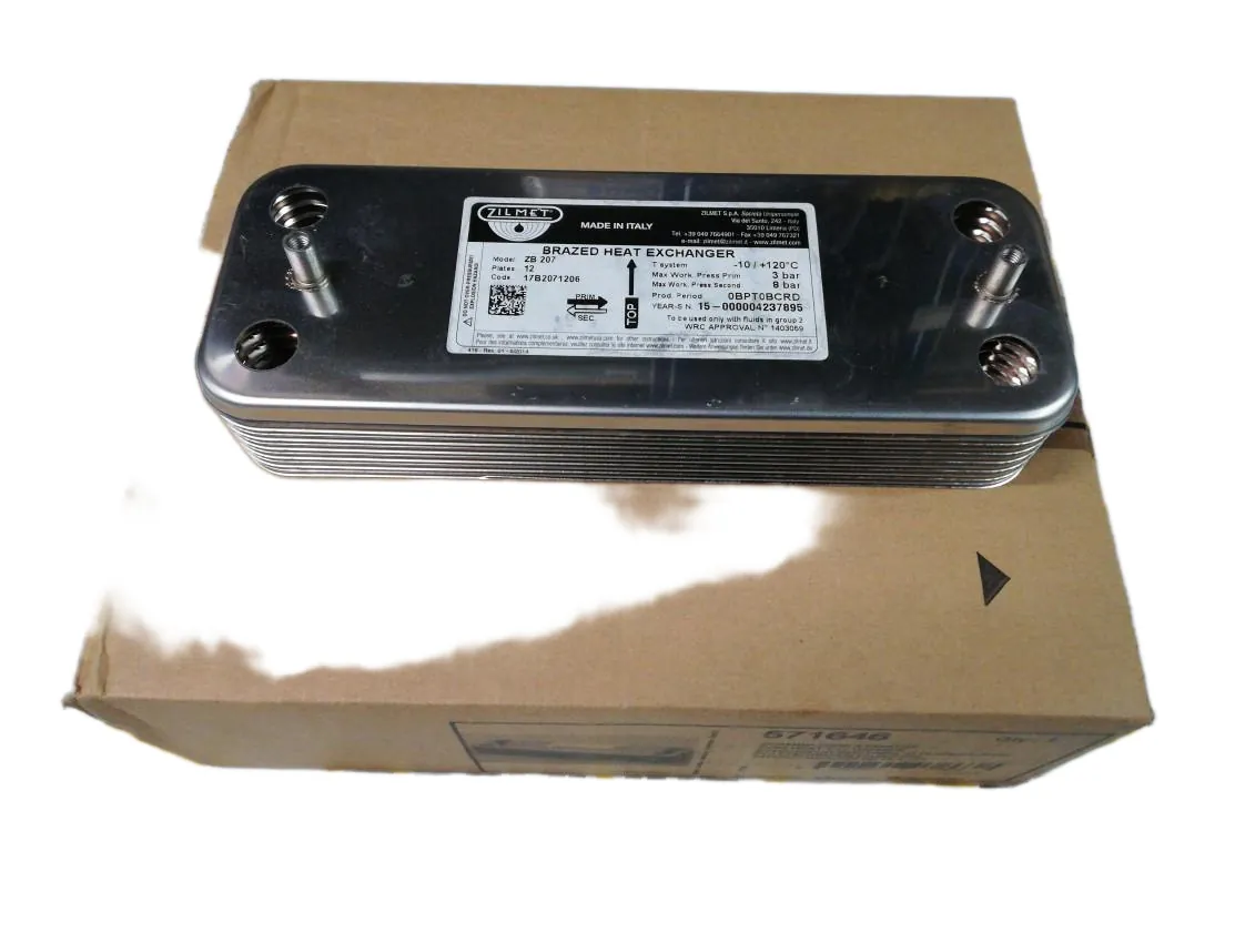 Intercambiador placas Chafoteaux Micro Gennus 23 MFFI 14placas, referencia 571646
