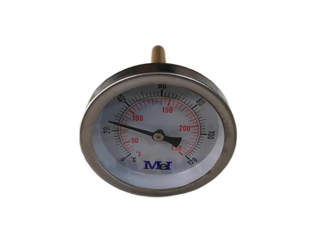 0-120º Horizontal Thermometer Ø63mm. 1/2M Sheath with Length 100mm., part number GB-022460