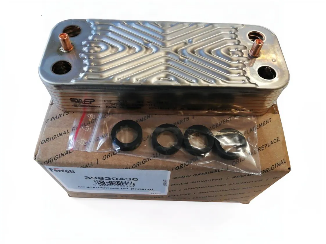 Scambiatore piastre Ferroli Divatop Low NOX F24/32 - Econcept Tech 25C (39835830-39820910-39835630), codice ricambio I39820430
