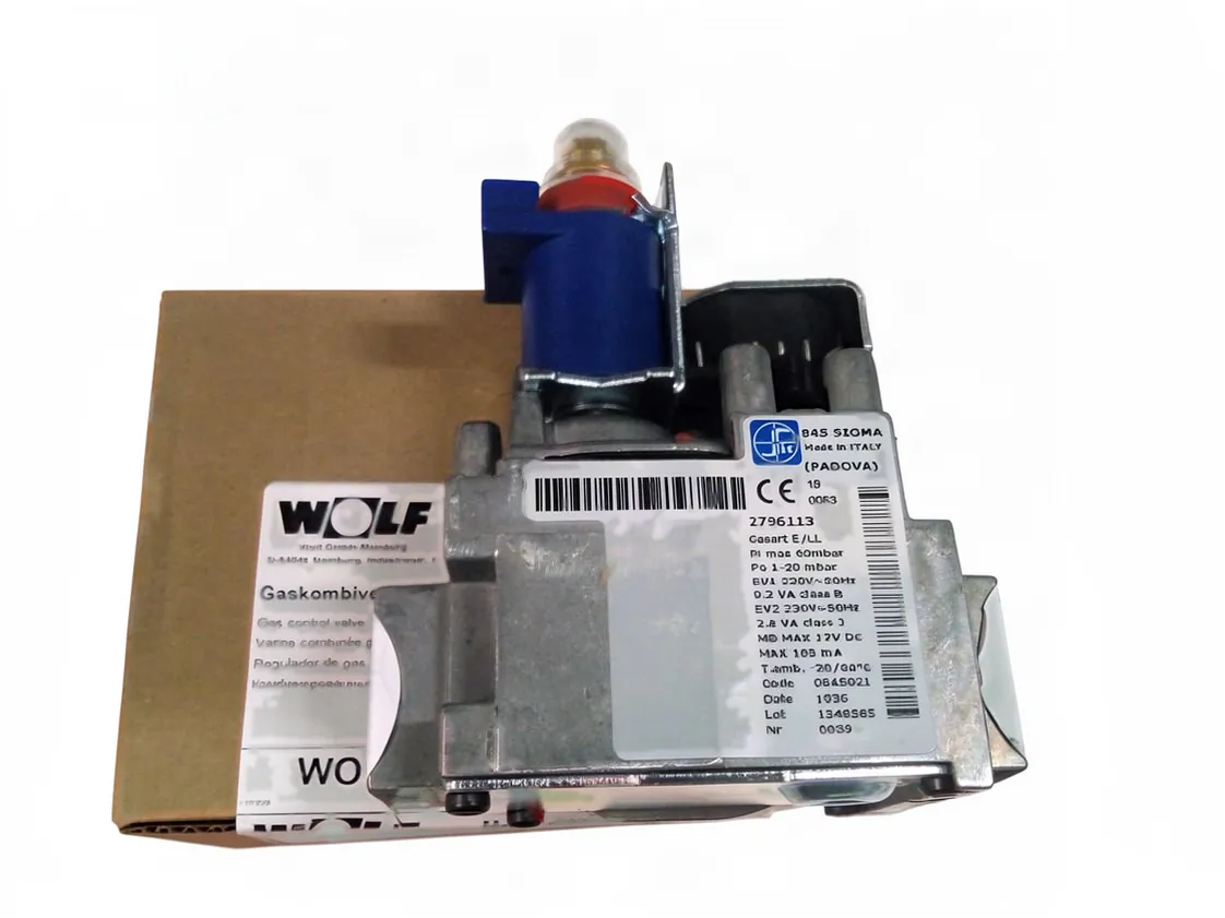 Valvola gas Wolf GG2EK (Sit 845 blu scuro H con gradino), codice ricambio 2796113