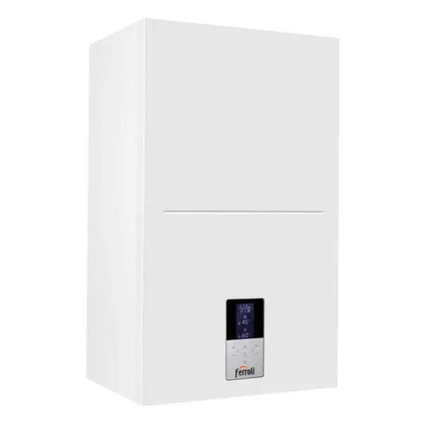 Caldeira Ferroli Bluehelix Hitech 28C. Med. 70x42x32cm. (Kit Saída Gás Incluído) Multigas, referência 695S00284