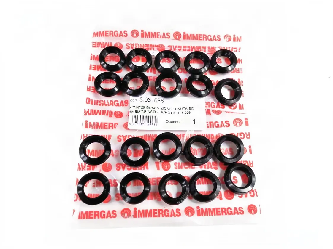 Wärmetauscher Dichtung Immergas Mini Eolo - Maior Eolo - Victrix 26 2I - Victrix TT 24 - Victrix Exa - Victrix Omnia 25 Med.25x15x8mm. (Set 20uds), Teilenummer 3.031686