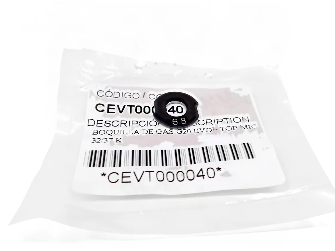 Domusa Evoltop Mic 32-37 K Natural Gas Conversion Kit, part number CEVT000040