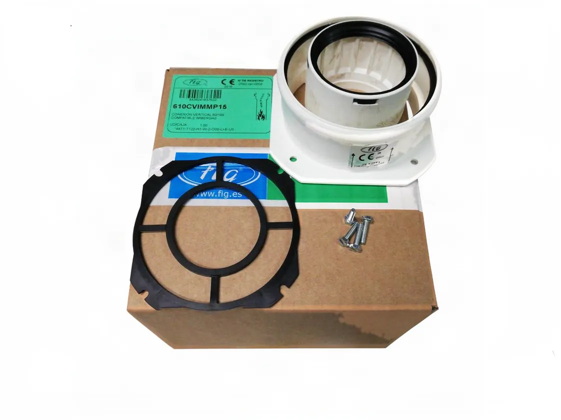 Raised outlet Immergas 60/100 condensing polypropylene (compatible with 3.012086), part number 610CVIMMP15