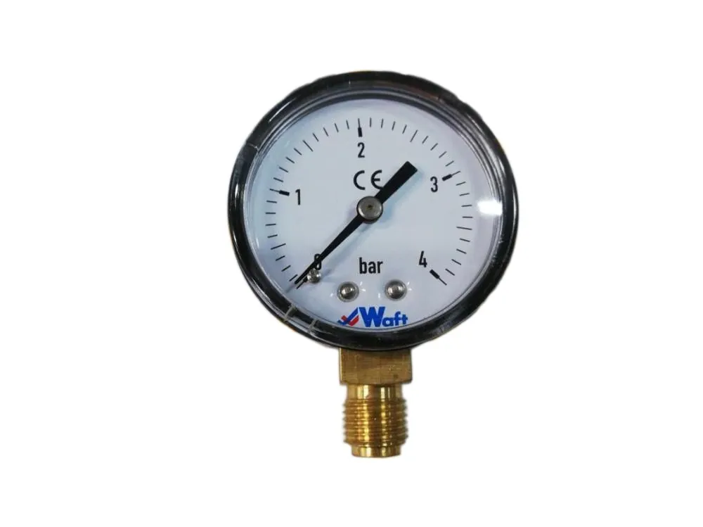 Pressure gauge 0-04 bar 1/4M Ø50mm vertical, part number 6002141300