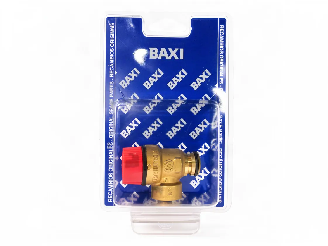 Baxi-Roca Sicherheitsventil Novadens - Novanox Platinum - Neobit S 24/24F - Platinum Compact - Altais - Deimos - Main 24 I (03Bar O-Ring), Teilenummer 125995117