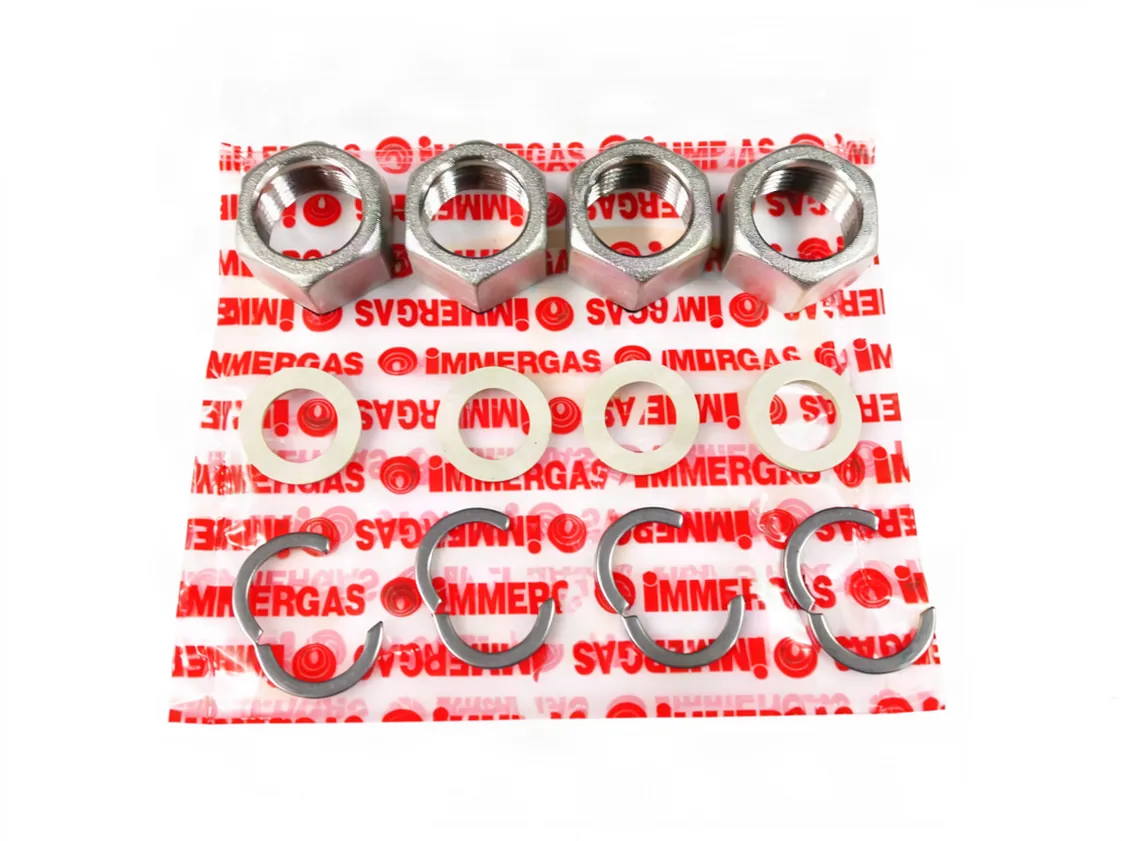 Kit de raccordement raccords tube solaire acier inoxydable DN16 à 3/4", référence 1.027255