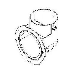 Toma aire CF quemador Baxi Roca Newtronic 2RS (Camara estanca ), referencia 143040168