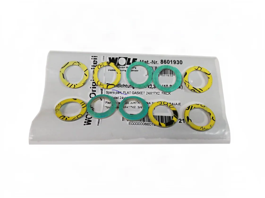 Junta plana Wolf CGB K 40/35 (Med. 24x17x2mm.) kit 10 unds, referencia 8601930