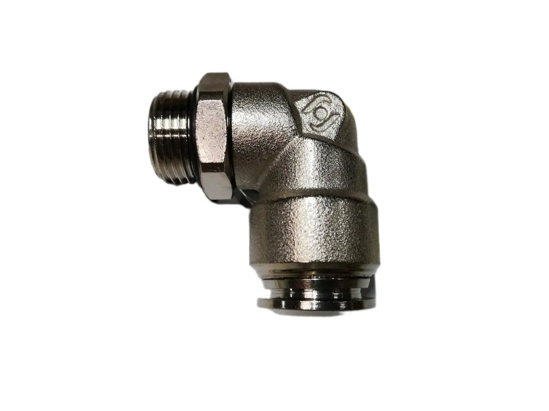 Gomito 90º poliammide 12 - 3/8M Orientabile, codice ricambio EG-031552