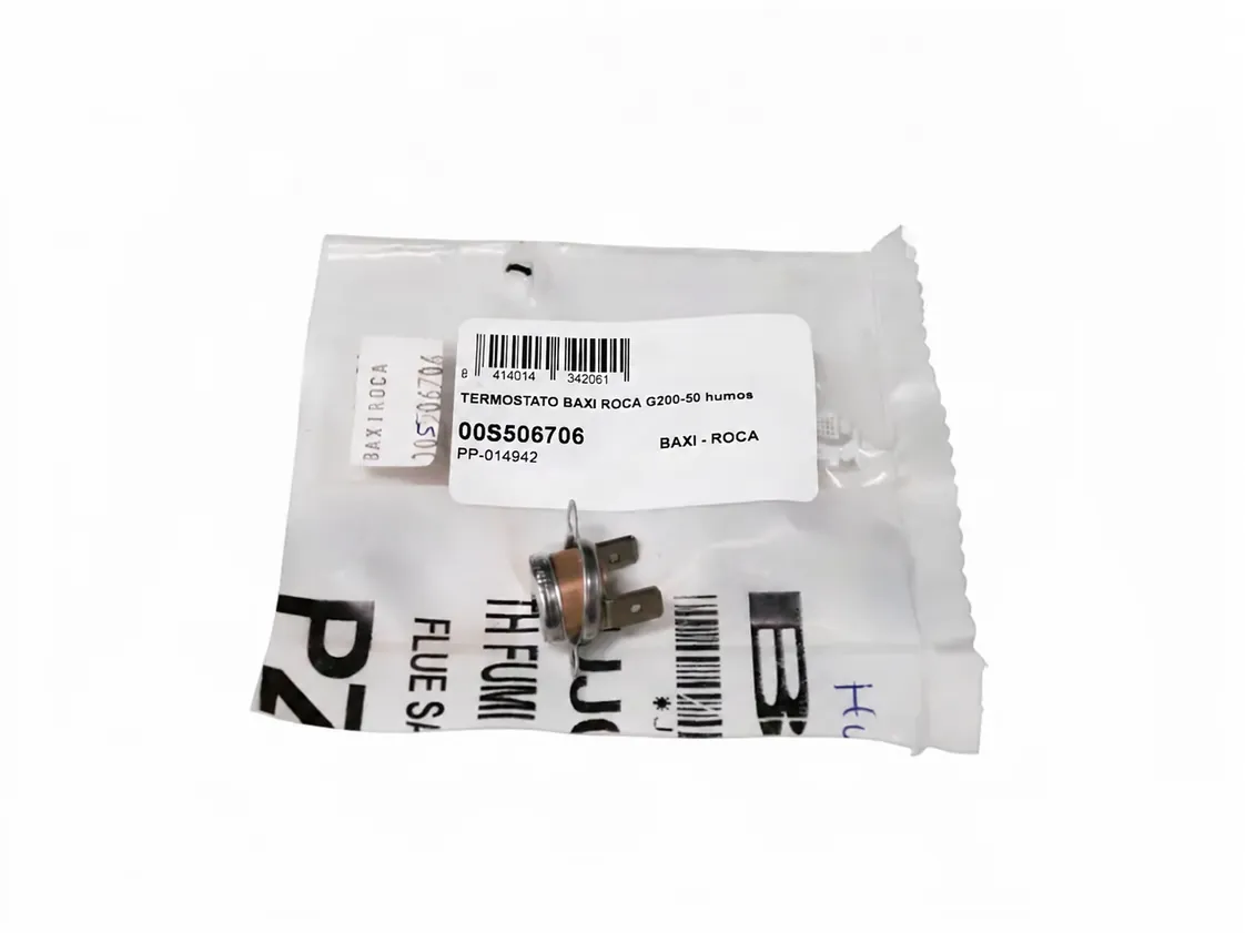 Termostato Baxi Roca G200-50 fumi, codice ricambio 00S506706