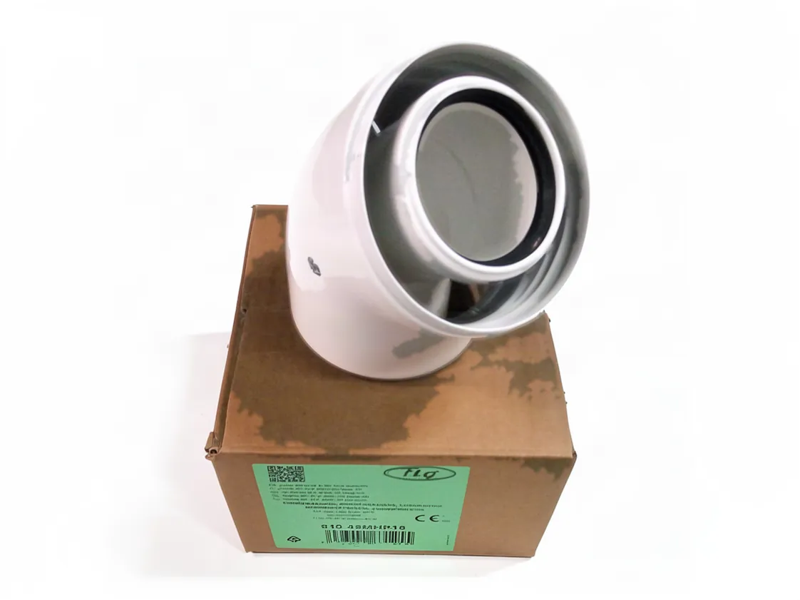 Knie 060/100 x 45ºMH Coaxiaal Polypropyleen, onderdeelnummer 61045MHP15