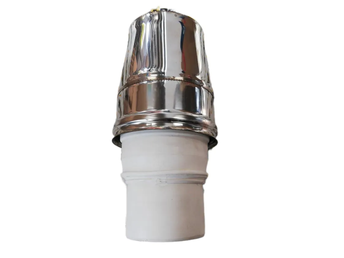 Baffle 110 Vertical free outlet in cone, part number 110FINCONICO