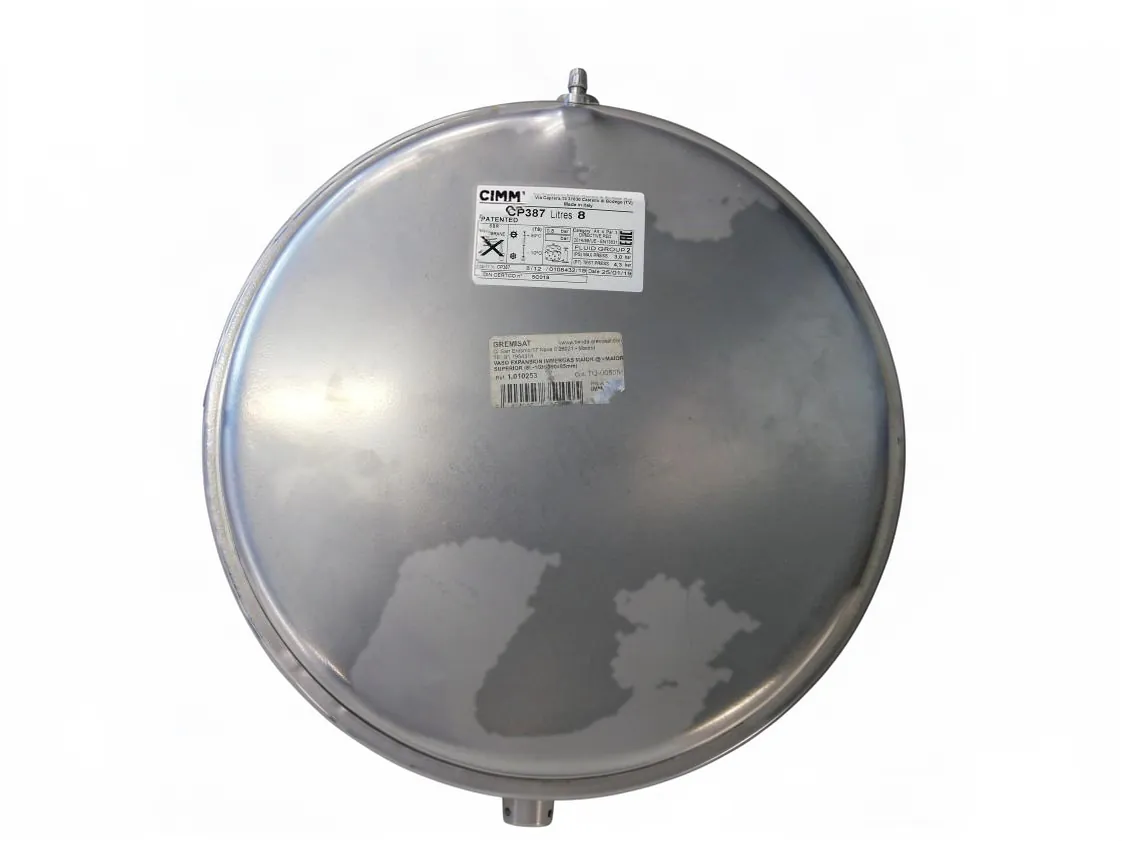 Expansievat Immergas Maior @ - Maior Bovenste (8L-1/2H-390x85mm), onderdeelnummer 1.010253