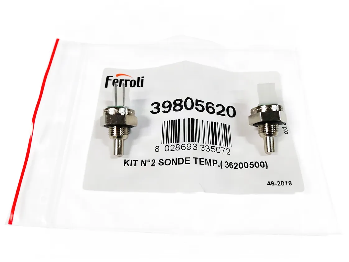 Sonda NTC Ferroli Bianca ultimo tipo, codice ricambio I39805620
