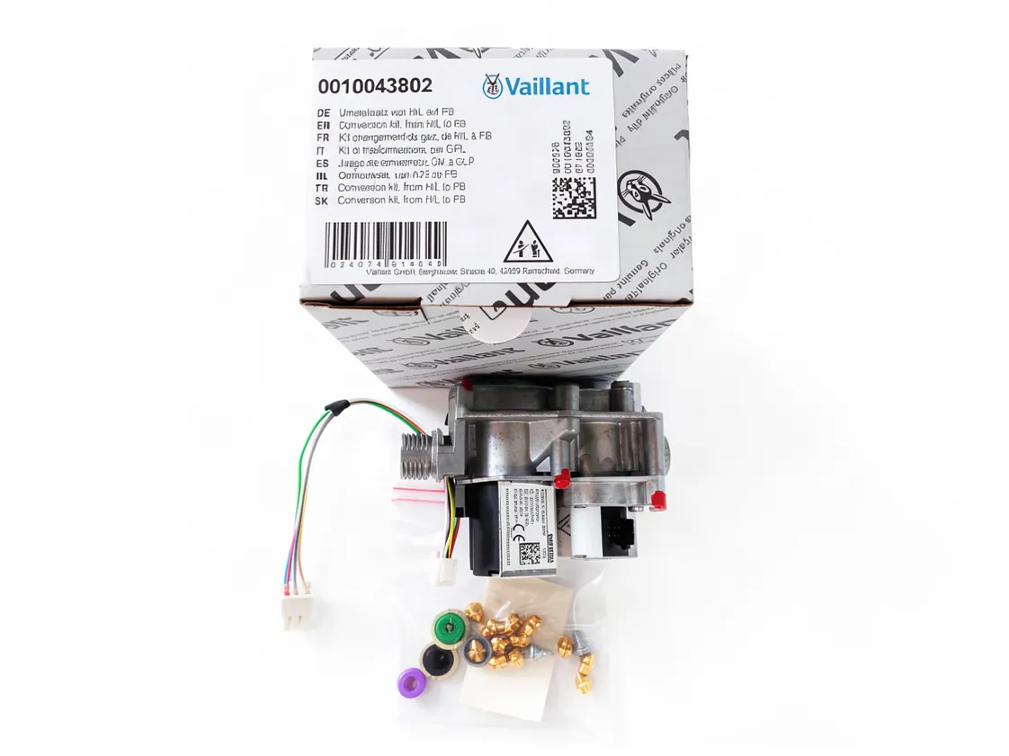 Vaillant Mag 11-2/0 R1 conversion kit (Includes burner manifold and gas valve) Propane gas, part number 0010043802