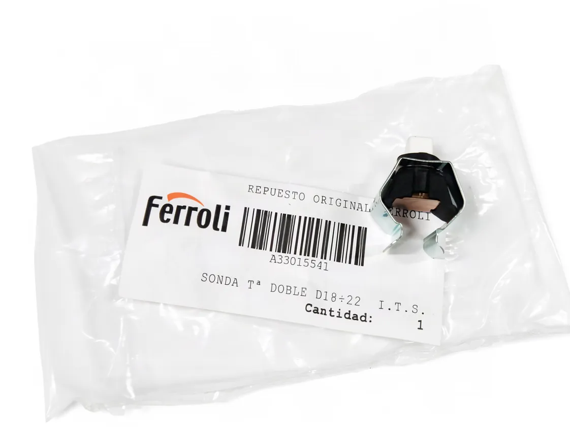 Sonda NTC Ferroli Domiprojet - Divatop Low NOX - Econcept Tech - Bluehelix primario, codice ricambio A33015541