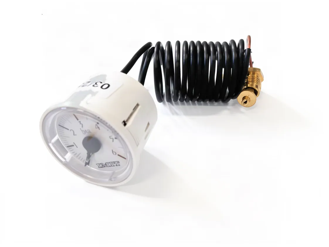 Manomètre Domusa Clima Mix - Sirena - Ecogas, (Ø40-1/4-0/6bar) Blanc, référence CELC000144-C