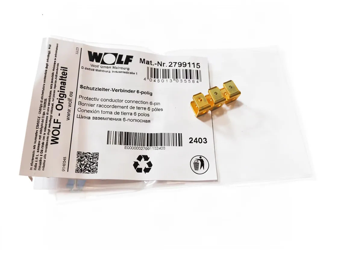 Conector Wolf MGK tomada terra, referência 2799115