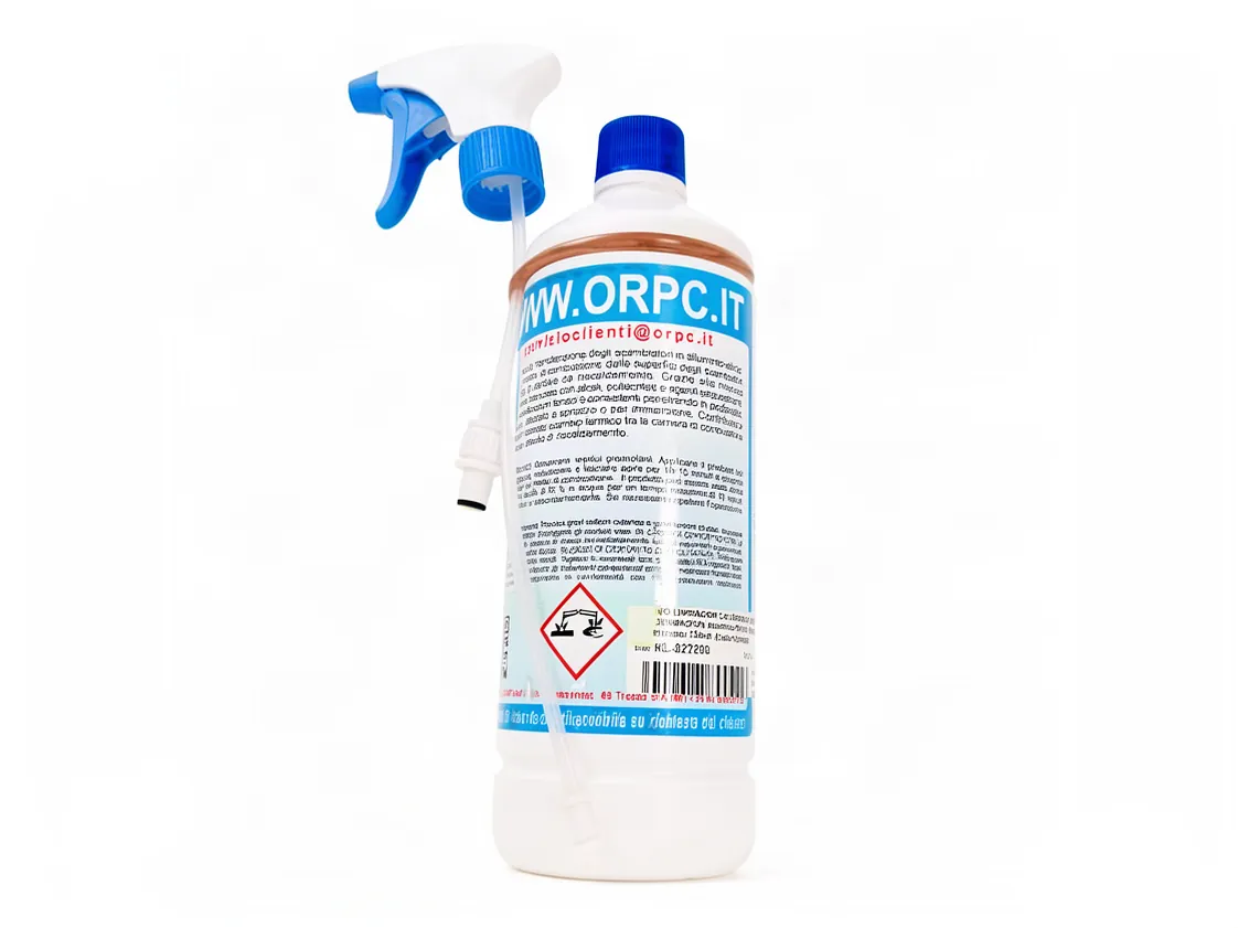 Additif nettoyant chaudière gaz condensation Aluminium-Silicium-Magnésium TA88 750ml de ph13. Pulvérisateur inclus (Côté fumées), référence KL-027800