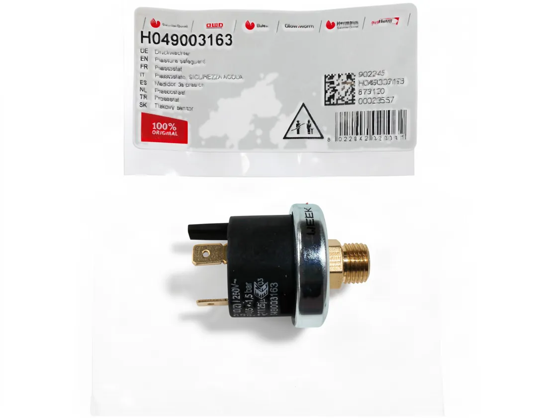 Pressostato acqua Herman Renova Habitat 2 23SE (1/4M - 3contactos), codice ricambio H049003163