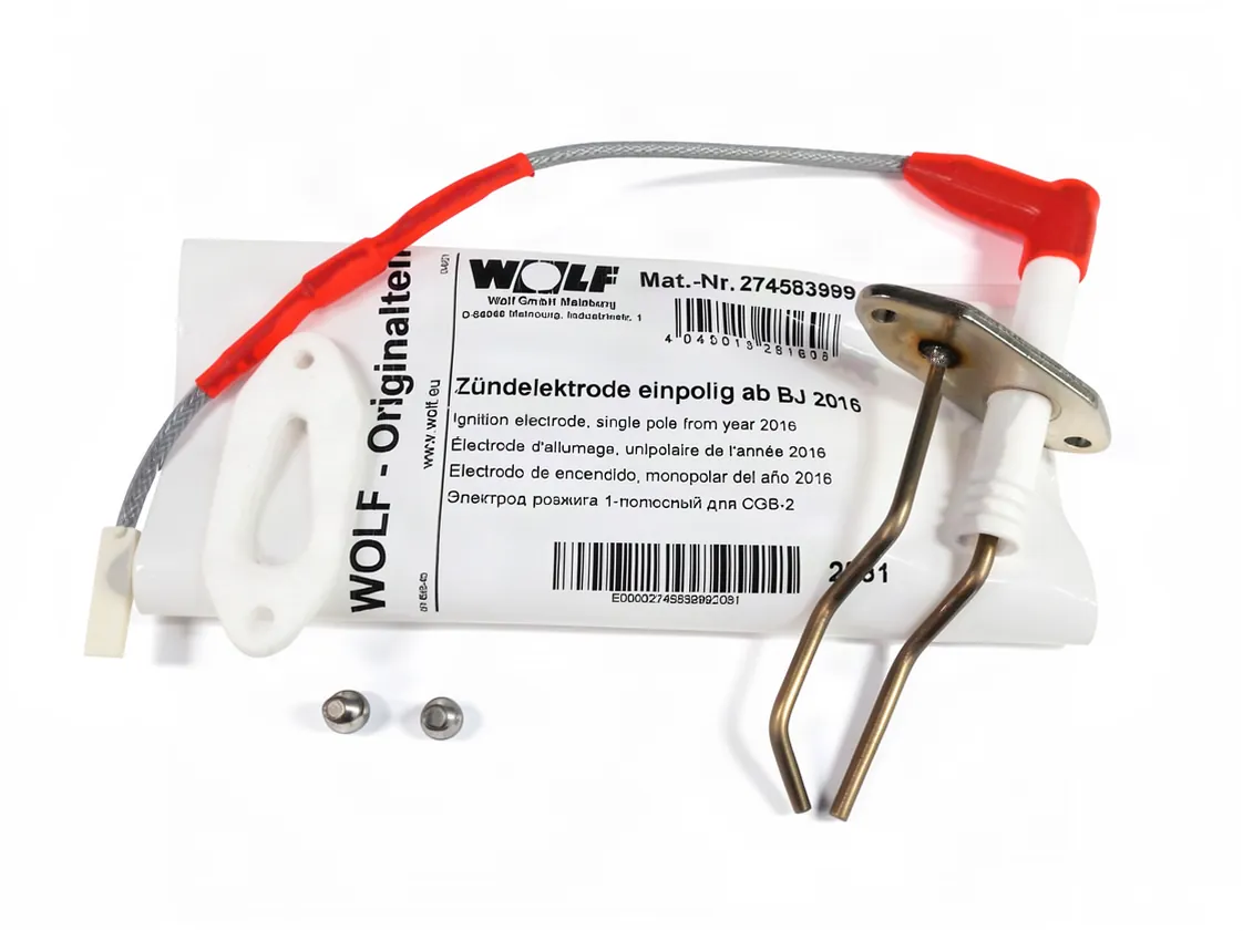 Électrode Wolf CGB2K allumage (Couvercle moderne), référence 274583999