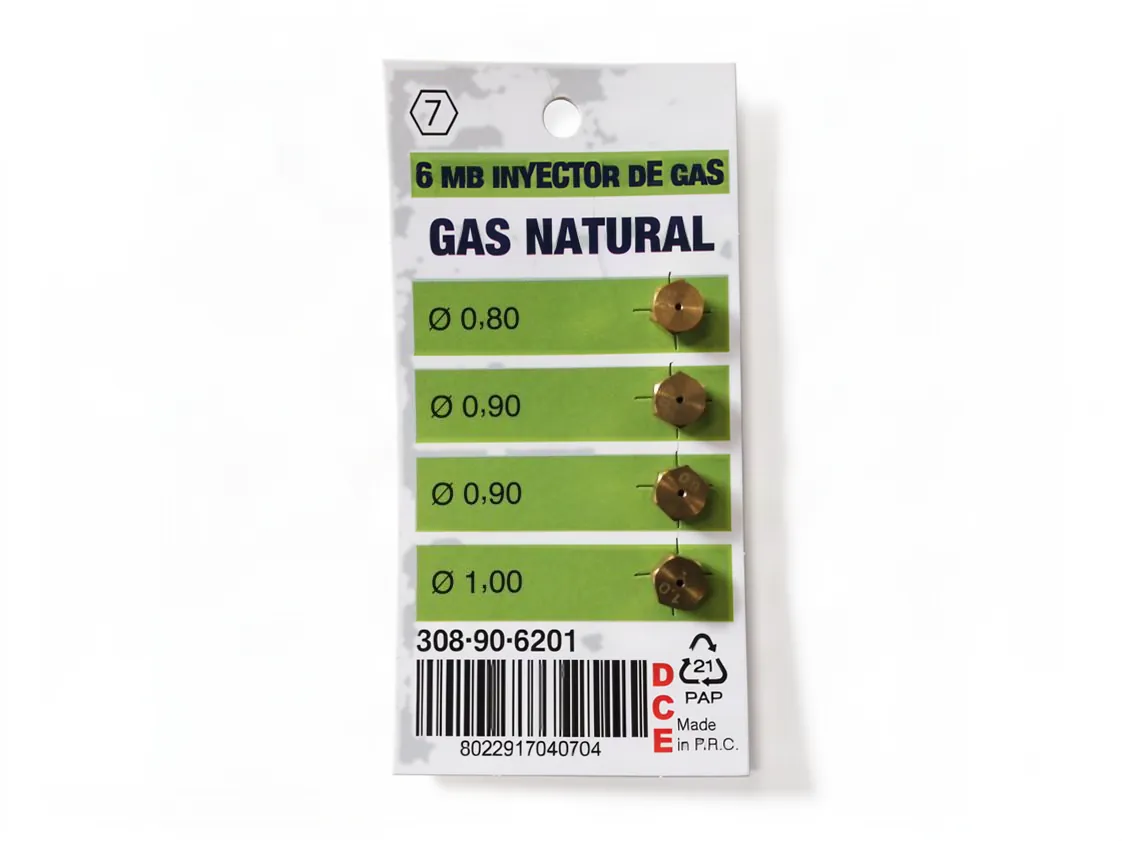 Kit transformación cocina 4uds x M-6 Gas Natural (Ø75 - 95 - 95 - 100mm), referencia FM-024888