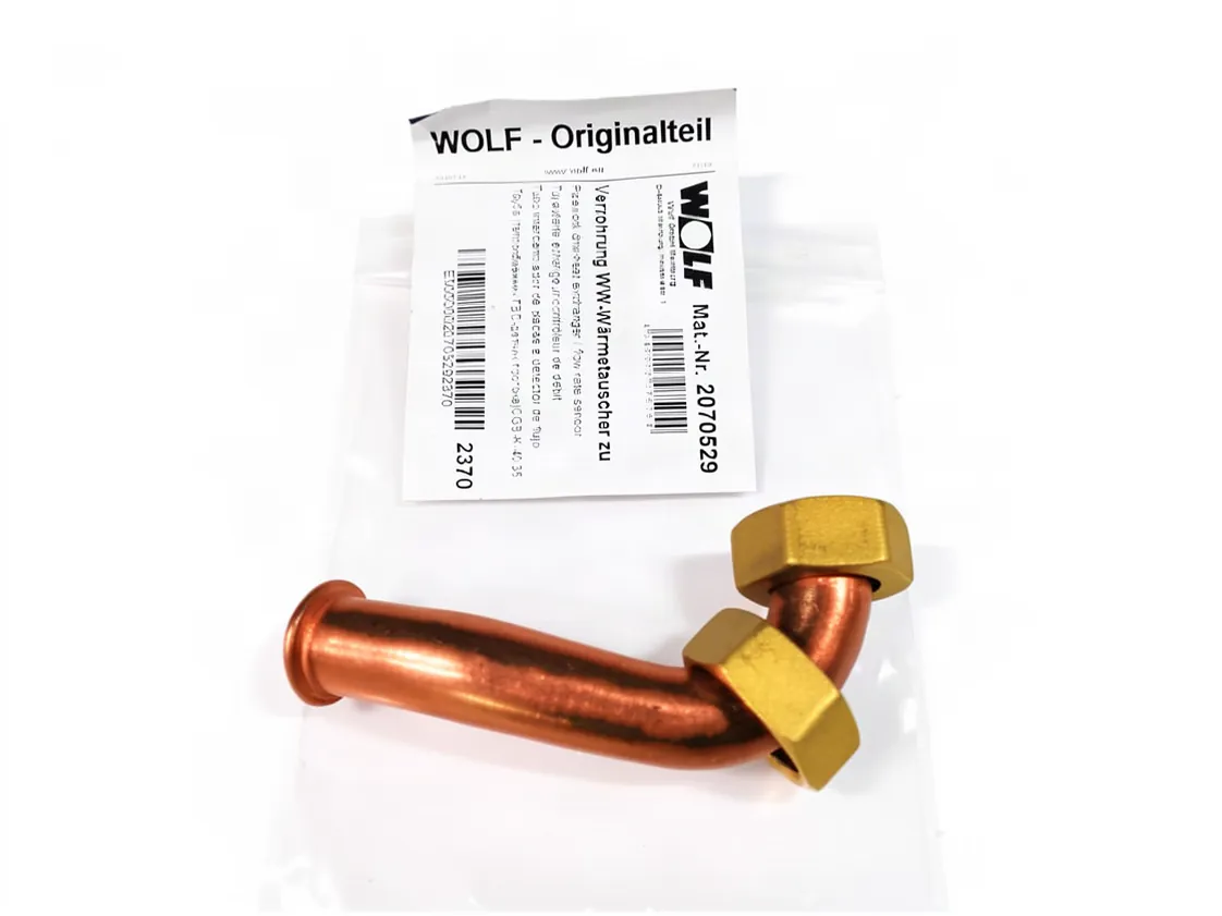 Tubo Wolf CGB K 40/35 scambiatore - flussostato, codice ricambio 2070529