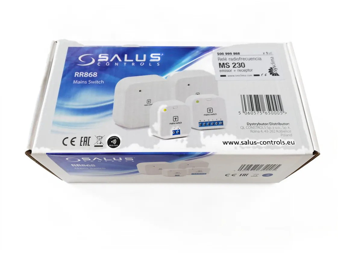 Relé radiofrecuência Salus MS230 - RR868, referência YB-026849