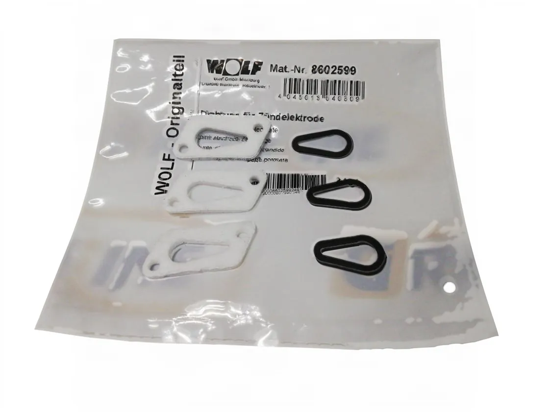 Guarnizione elettrodo Wolf Accensione (Kit 3 pz), codice ricambio 8602599