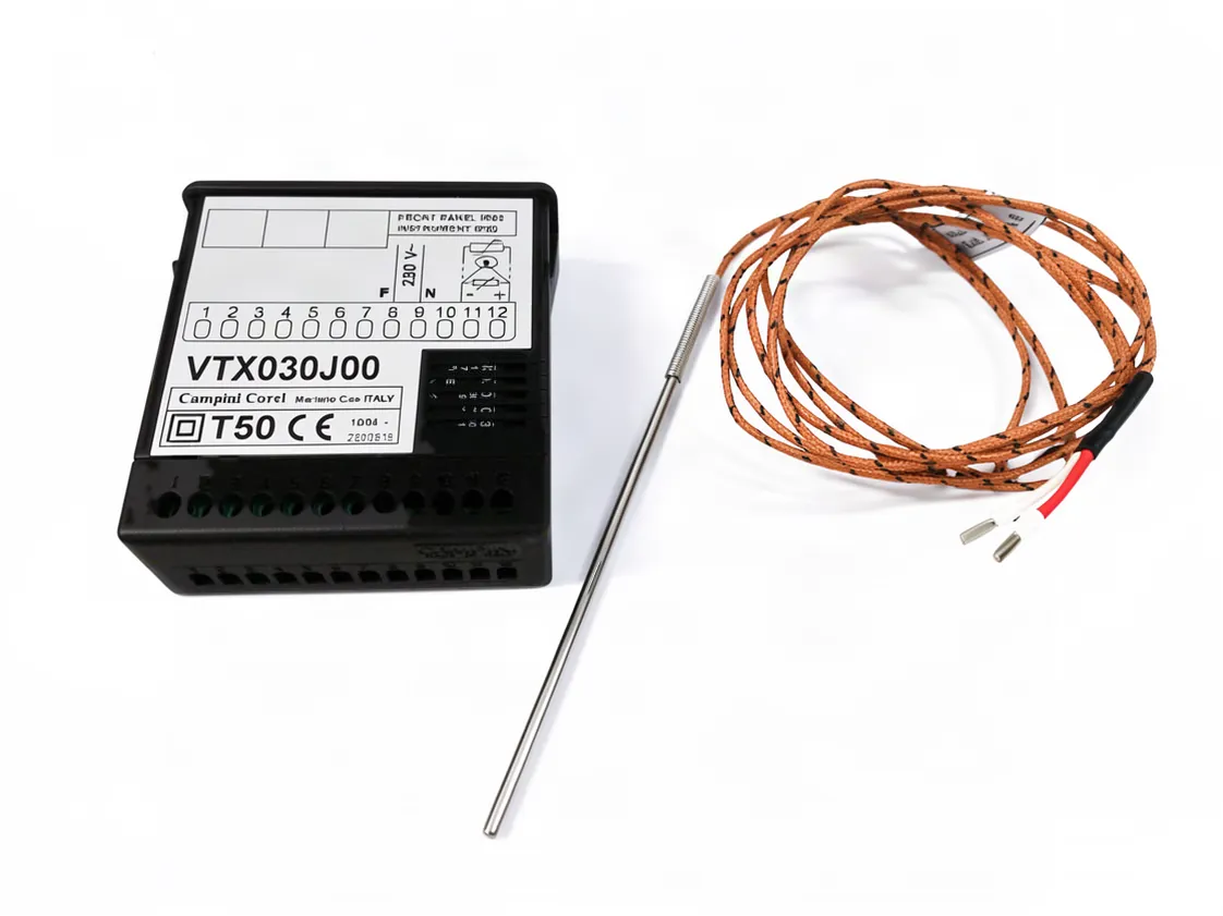 Thermomètre numérique Campini Corel VTX030J00 de 0 à 450ºC, avec sonde thermocouple J 1.5m, référence IP-025213