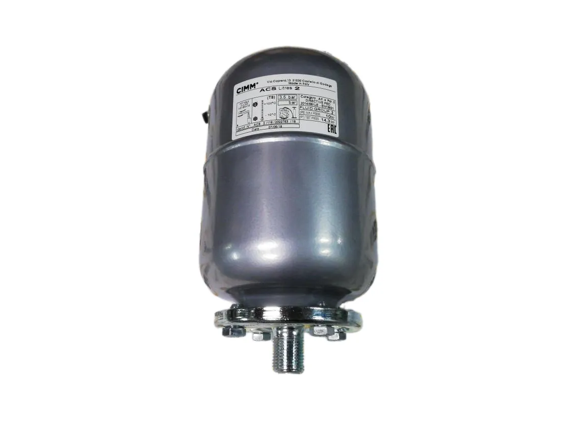 DHW expansion vessel 002 litres ACV Delta Pro pack, part number 786724