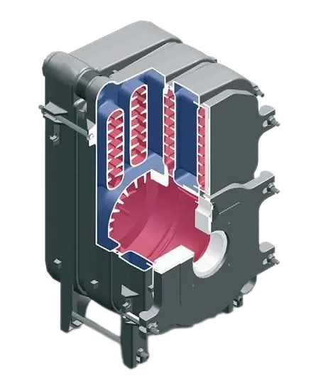 Gusseisen-Gehäuse Domusa NG TF 4 Glieder (antig.CFUC000055), Teilenummer RCHASIR011