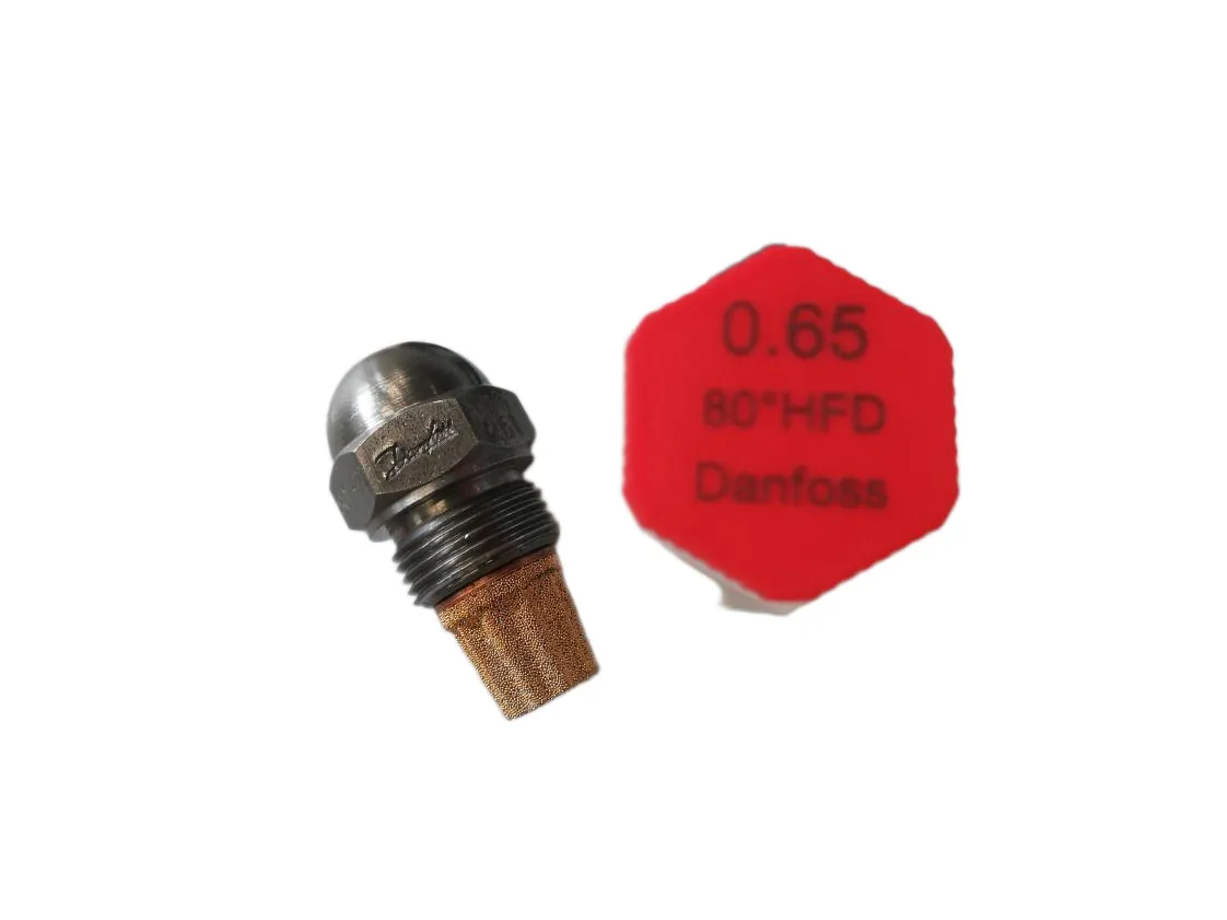 Ugello gasolio 065 80º HFD Danfoss. Iniettore Buderus 87161427590, codice ricambio 06580HFD