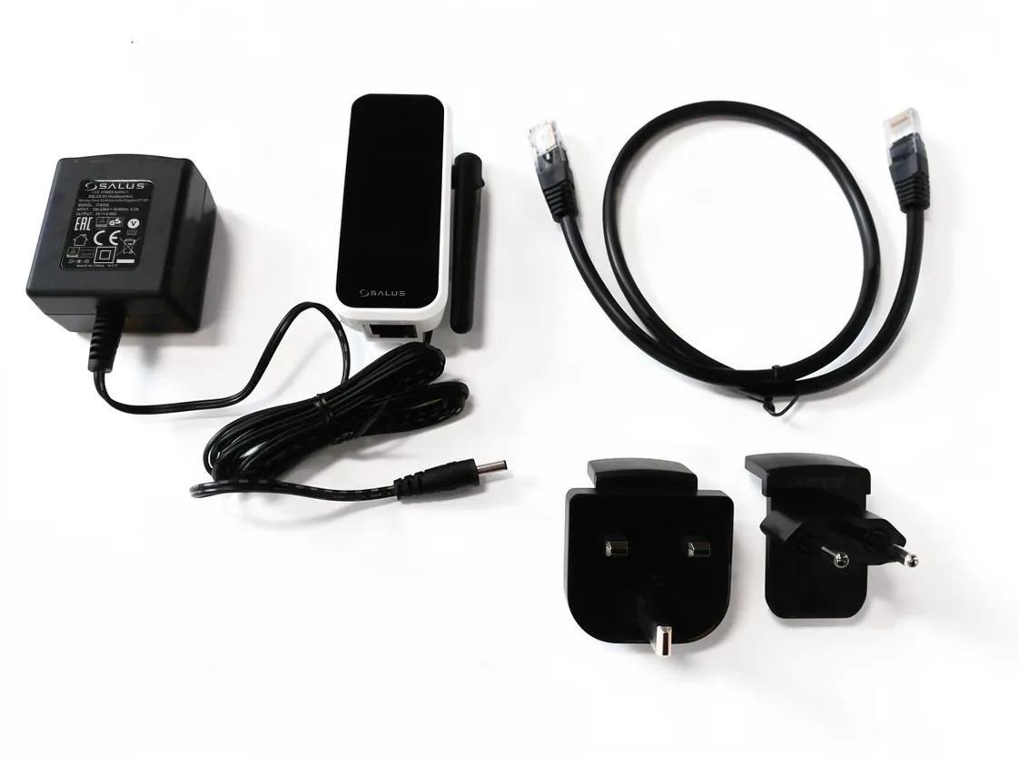 Raccordo gateway per Salus RT310i - IT500, Alimentatore + cavo ethernet, codice ricambio XY-036710