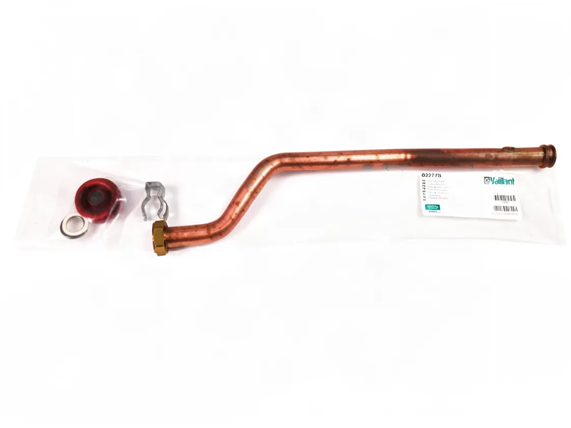 Tubo Vaillant VMW 282/2-5 R1 attacco valvola tre vie - scambiatore primario, codice ricambio 022778