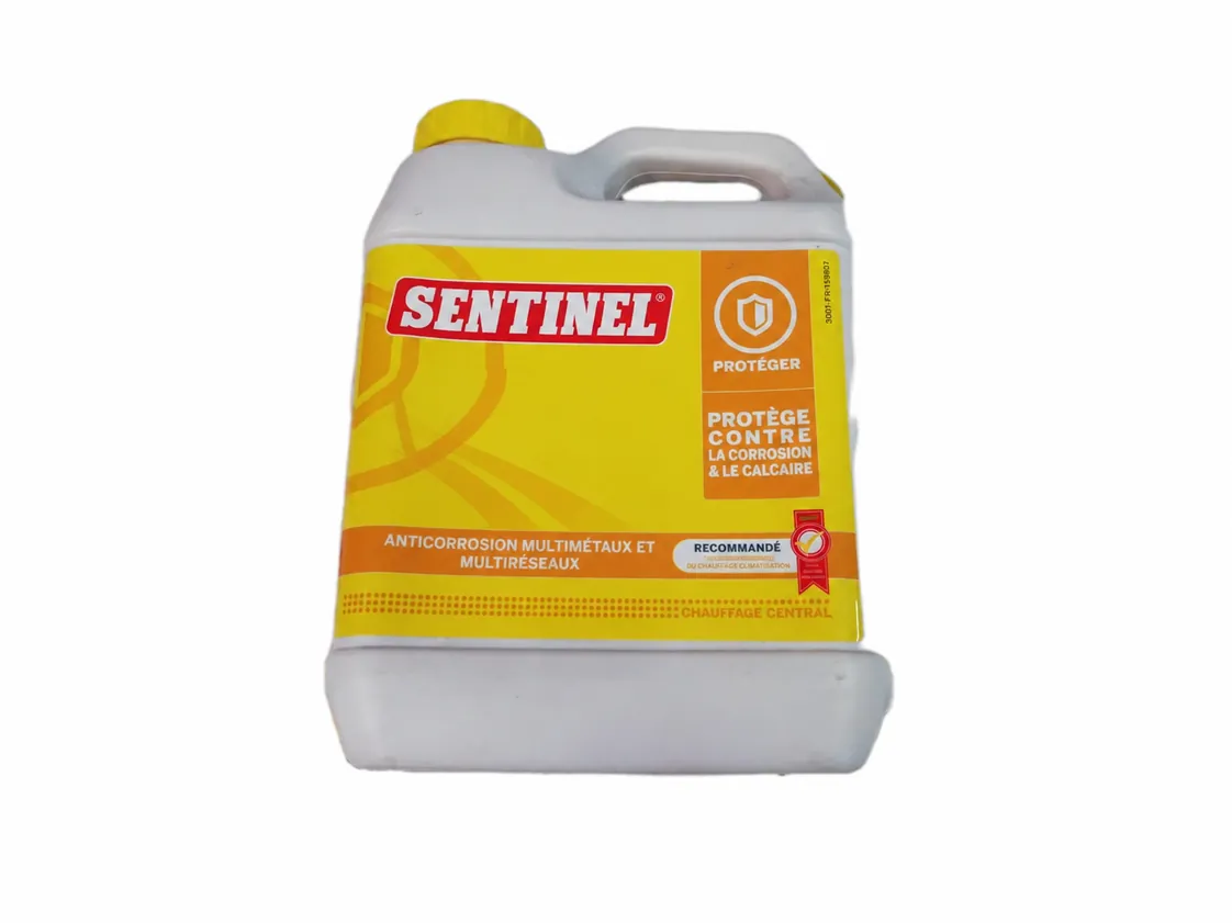 Additif nettoyant chaudière gaz Sentinel X100 1litro.(protector d'installation anti-calcaire, corrosion et boues (Côté eau), référence 904840
