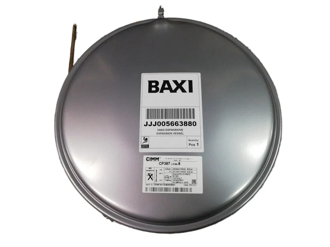 Ausdehnungsgefäß Baxi Roca Altais 24/24 F - Main 24 I, Teilenummer 125566388