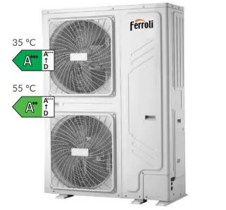 Ferroli Monoblock Mod. omnia M3.2 - 30kw Air-Eau (Triphasé 380v Gaz R-32), référence 2CP000SF
