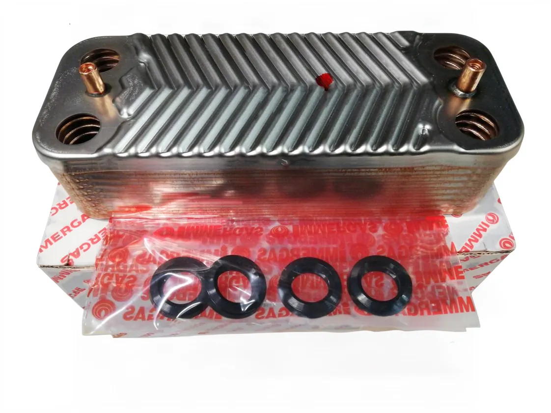 Warmtewisselaar Immergas Victrix Superior Top - Victrix Maior 35TT 18 platen, onderdeelnummer 3.022784