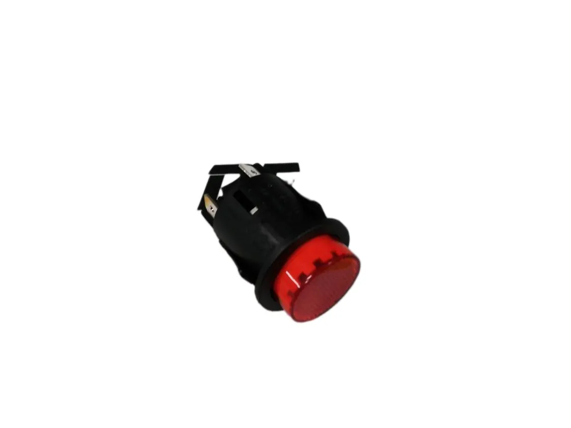 Interruptor pulsador rojo Selector luminoso on/off. Compatible con 39822040 - 341170 - 409416 - 730305 - 989720650), referencia VN-013666