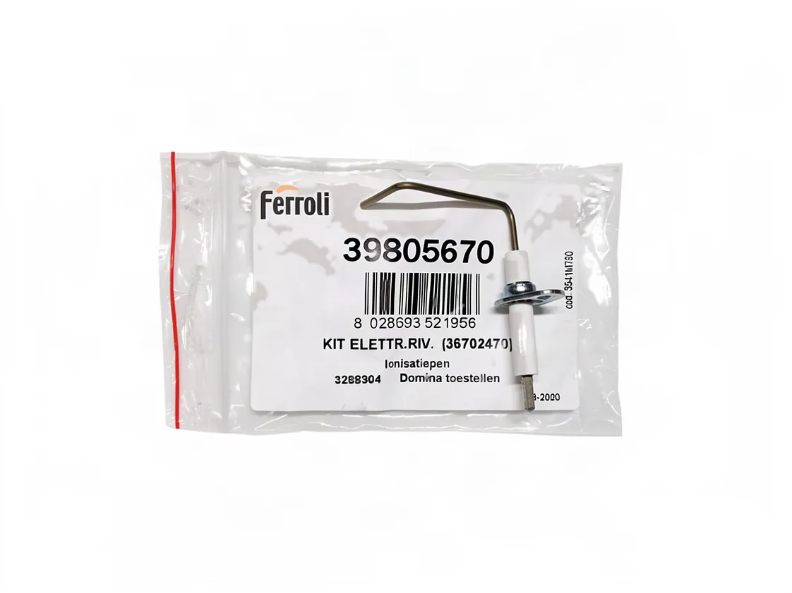 Elettrodo Ferroli Domina F24E - Domitop F24E ionizzazione, codice ricambio I39805670