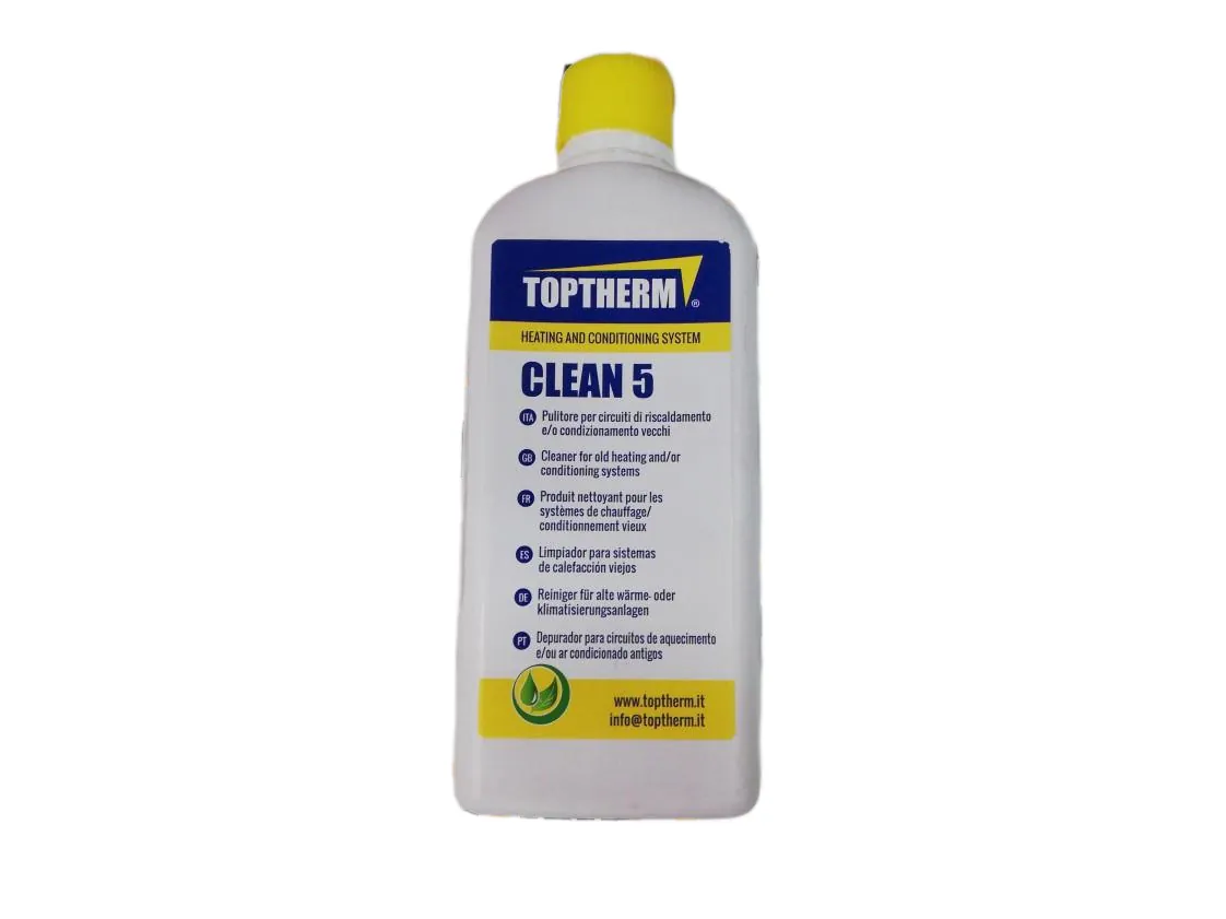 Aditivo limpieza circuitos de calefacción Toptherm Clean 5 botella 0.5L Limpiador (100m2), referencia GL-021094