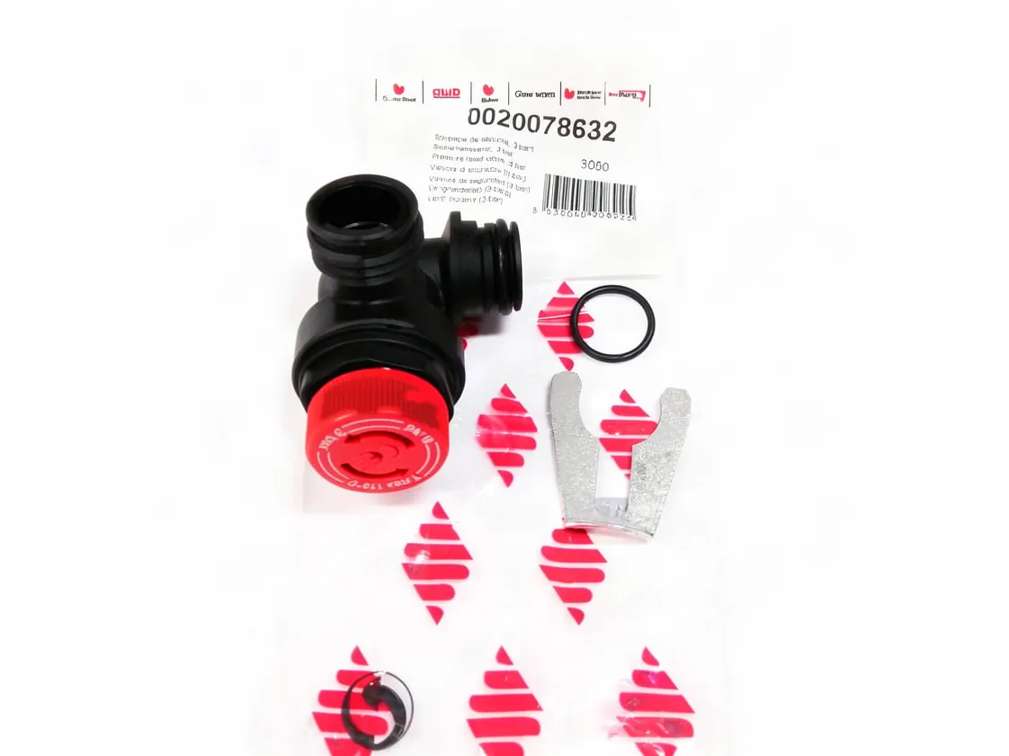 Válvula seguridad Saunier Duval Themaclassic F25E - Thema NOX F25 - Thematek - Isofast F35 E - Isofast C35 E-a, referencia 0020078632