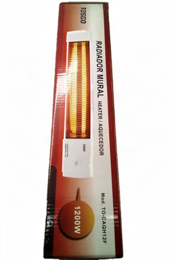 Calefactor mural de 1200W Med. 600x130x130mm., referencia QR-027060