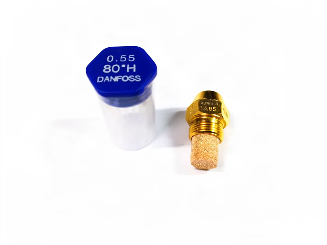 Bico gasóleo 055 80ºH Danfoss. Injetor cone oco Compatível com Domusa CQUE000230, referência DA05580H