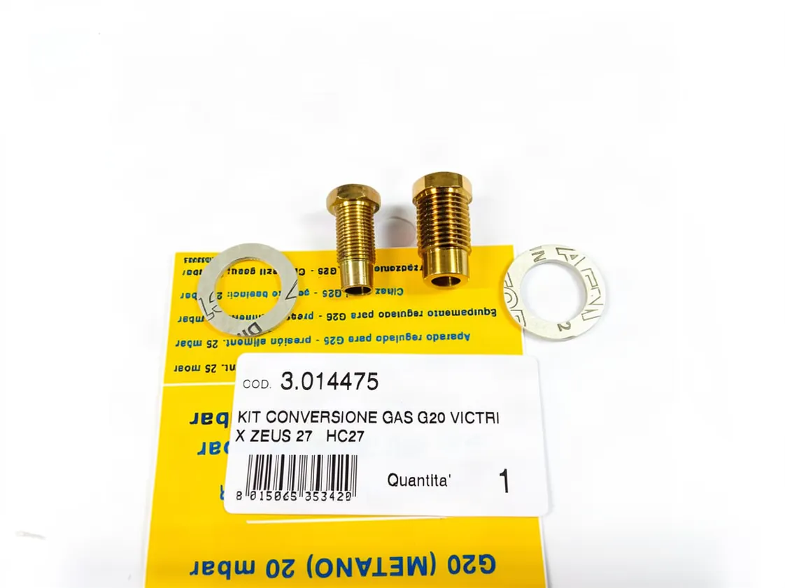 Kit transformación Immergas Zeux Victrix 27 - Victrix Exa 28 (1 uds 7.00mm, 2 tipos rosca) Gas Natural, referencia 3.014475